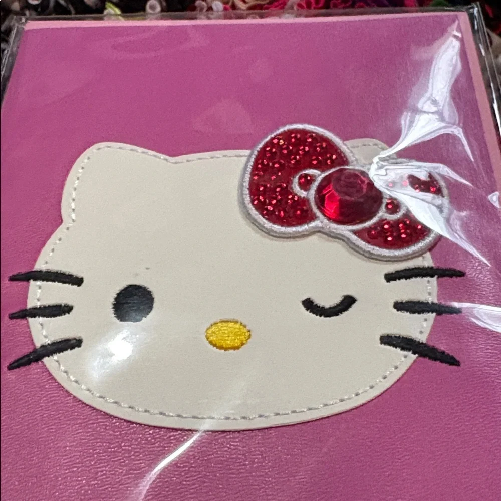 🆕American Greetings-Papersong “Hello Kitty” Faux Leather 3D Birthday Card